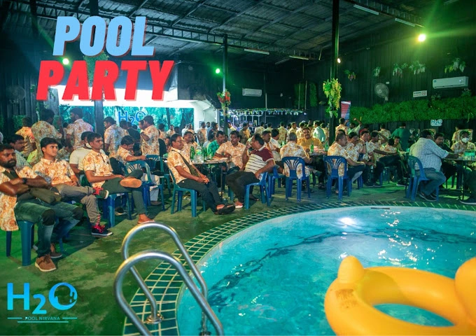 Neon-lit party night inside H2O