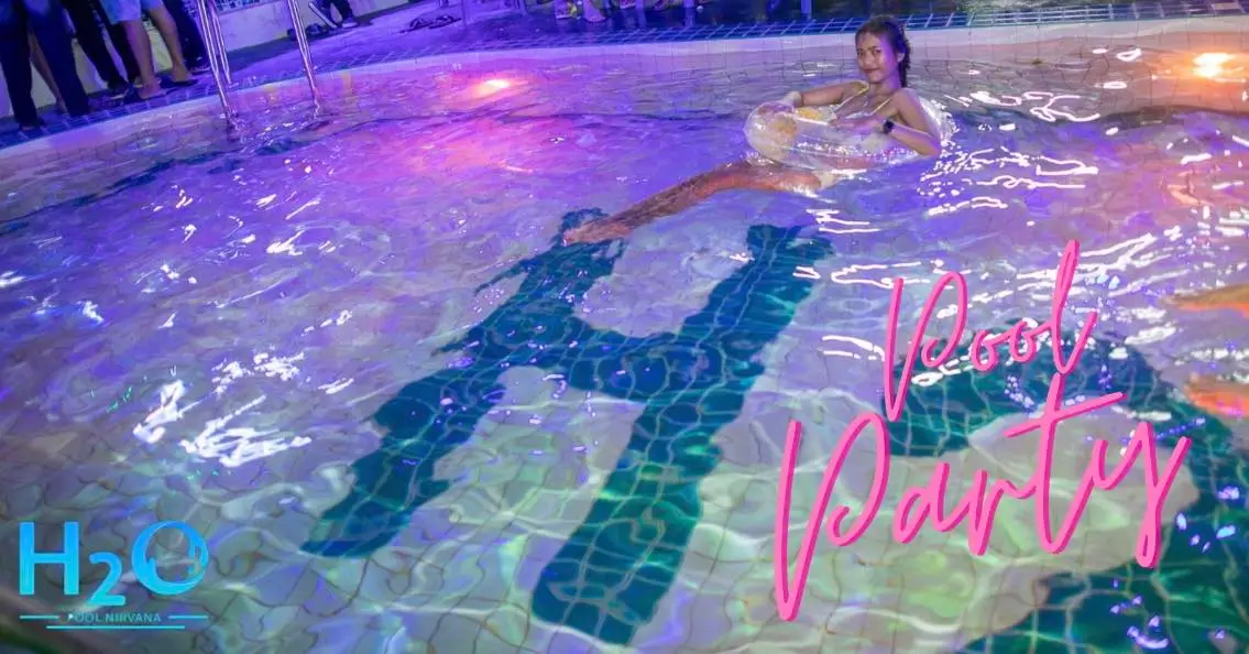 Main pool area at H2O Pool Nirvana in Pattaya
